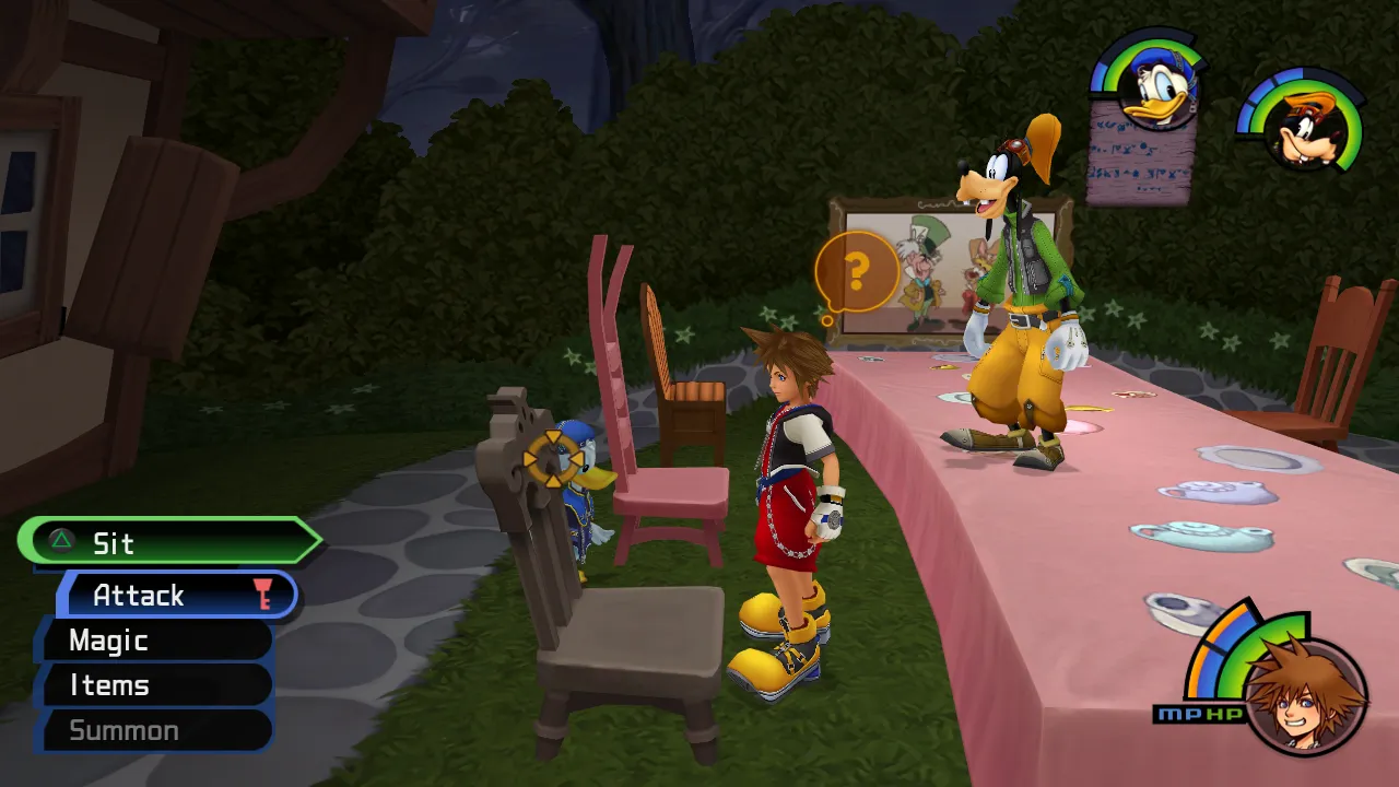 Wonderland Tea Party Garden Left Gray Chair
